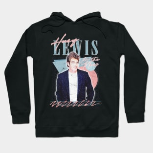 Huey Lewis & The News // 80s Retro Faded Style Design Hoodie